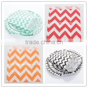 Vertical Striped Paper Favor Bags 5'' x 7'' Best Party Gift Bag thumbnail-6