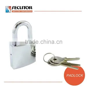Chrome Plated Medium Brass Padlock thumbnail-3