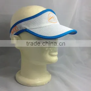 Breathable Custom Flat Embroidered Mesh Sports Air Top Sun Visor Cap thumbnail-3