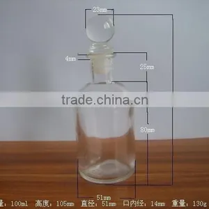 100ml Round Aroma Reed Diffuser Glass Bottle thumbnail-2