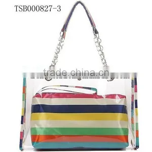 Hot Sale Fashion Transparent Beach Bag thumbnail-6