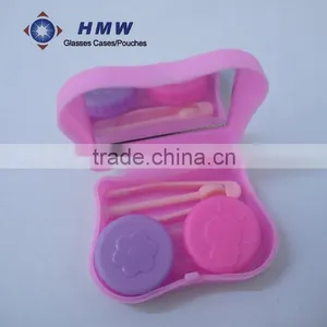 Rainbow Plastic Contact Lens Mate Case Kit With Accessories:dual Case ,tweezer,stick thumbnail-3