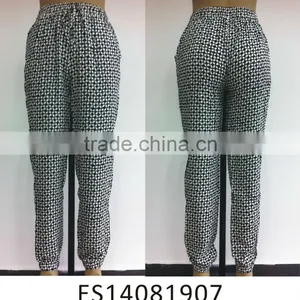 Viscose Printed Loose Soft New Style Girl Pant thumbnail-1