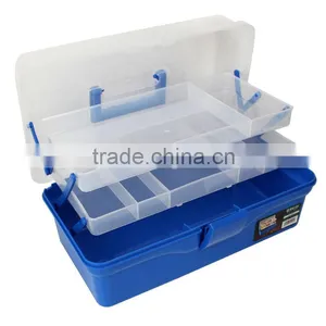 14.5 Inch Multifunction Colorful Three Layer Transparent Tool Case thumbnail-3