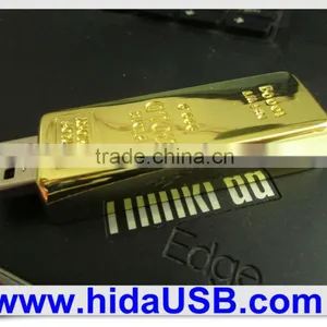 Wholesale Gold Bar Usb Flash Drive Promotional Gift Pendrive thumbnail-1
