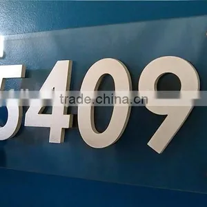 Clear Acrylic House Number Doorplate for Office Advertising thumbnail-1