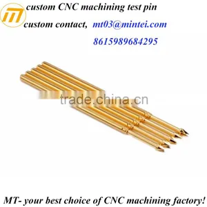 Custom Precision CNC Machining Gold Plated Test Pin thumbnail-6
