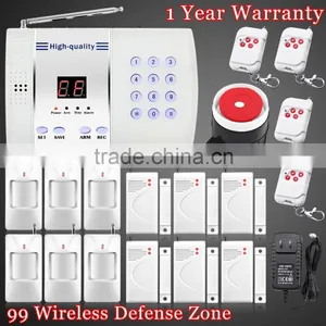 Hot Sales New Prodcut H99 Wireless 99 Wireless Defense Zones Auto-Dial PSTN Home Security Alarm System thumbnail-1