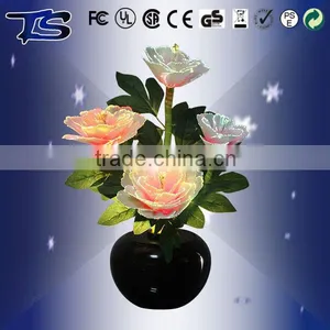 Best Sale Style -Pink Penoy With LED Color Changing Fiber Optic Flowers/Holiday Flowers With CE thumbnail-1