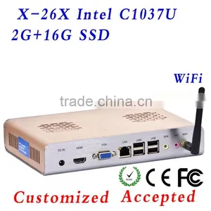 Hot!! X-26X C1037U 2G RAM 16G SSD Computer Motherboard Mini Main Board Linux Micro Computer Support Linux OS Ubuntu thumbnail-1