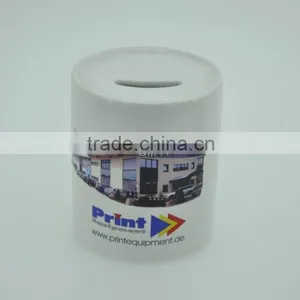 Hot Selling Good Quality Wholesale Price Blank White Sublimation Coated Printing Ceramic Piggy Bank thumbnail-6