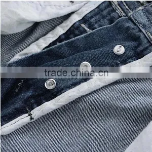 Fashion Stylish Men's Designed Straight Regular Fit Trousers Casual Jean Plaid Pants JeansTrousers thumbnail-2