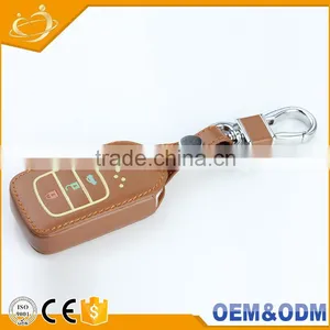 Classical Cheap Leather Luminous 3 Bottons Car Remote Key Cover For Honda thumbnail-1