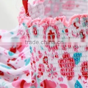 Spring and Summer Skirts Baby Girl Baby Baby Clothes Cotton Printed Dress / European Style Girls Dress Striped Section thumbnail-4