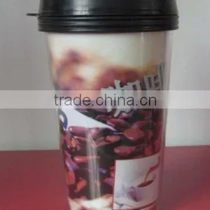Double Walled Plastic Coffee Cup/advertising Cup thumbnail-1