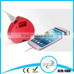 Romantic and Lovely Wedding Charger Plates Handy Power Charger for Mobile Phone 4000mah 4400mah thumbnail-3