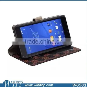 Luxury Mobile Phone Case for Sony Xperia Z4, Leather Case for Sony Z4 Factory Price thumbnail-4