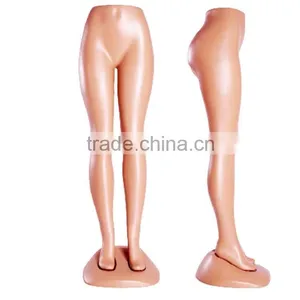 Sexy Plastic Standing Female Mannequins Legs for Pants Display With Stand Base thumbnail-1
