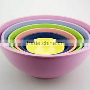Large Plastic Salad Bowl With Lids, Melamine Salad Bowl Set thumbnail-1