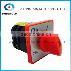 Changeover Rotary Cam Universal Switch HZ5-20/4 L03 Two Poles Electrical Low Current 20A Control Machine Silver Contacts thumbnail-3