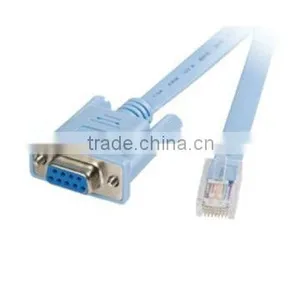Blue DB9 Female to RJ45 Male Cable Ethernet Extension Cable Connector thumbnail-1