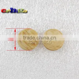 15mm(24L) Dia. Imitation Wood Grain Resin Buttons 2/4 Holes Sewing Craft Accessories For Bag Garment #FLN005-15 Quality Choice thumbnail-2