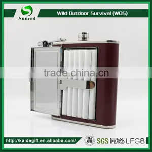 Promotional Custom Stainless Steel Hip Flask With Color Transfer Printing thumbnail-4