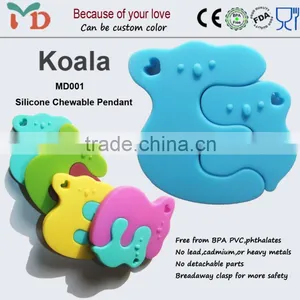 2015 Newly Arrived Silicone Baby Teether, Food Grade Silicone BPA Free Teether thumbnail-3