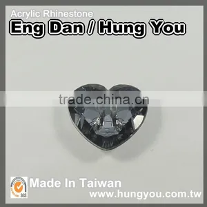 Heart Shape Rhinestone Buttons For Clothes thumbnail-6