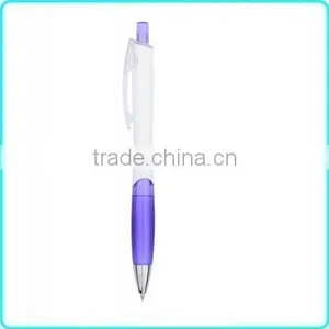 Purple Plastic Press Ballpoint Pen,customer Logo Pen thumbnail-1