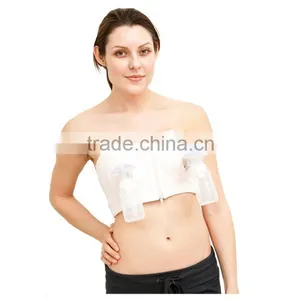 Ideal Fashions Simple Best Wishes Black Color Hands Free Breast Pump Bra Black L Breast Pump Nursing Bra Hands Free Breast Bra thumbnail-5