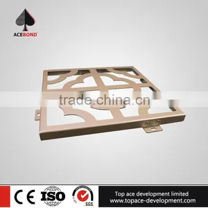 Not Easy to Tarnish 300*600mm Carving Aluminum Perforated Panel Kitchen thumbnail-4