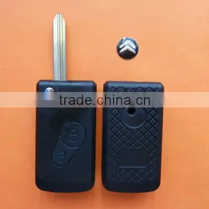 Citroen 2 Button Modified Folding Remote Key Blank & Blank Key & Key Shell thumbnail-1