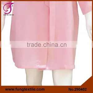 290402 Solid Silky Satin Bathrobe With Short Sleeve Quality Choice thumbnail-5