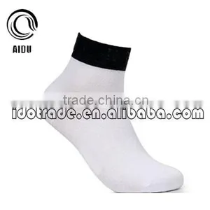 Light White Cotton Woman Socks Custom Design Ankle Socks Socks Men thumbnail-1