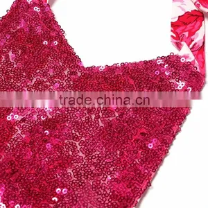 2016 New Design High Quality Wholesale Baby Clothes ,summer Children Clothes With Chiffon and Cotton Romper thumbnail-3