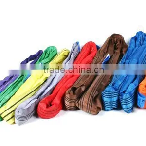 Double Ply Polyester Lifting Round Sling Nylon Lashing Belt thumbnail-5