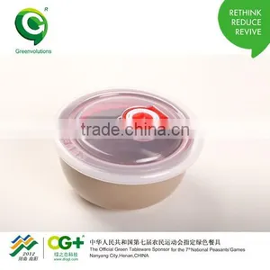 Cute Organic Healthy Rice Husk Noodle or Soup Bowl thumbnail-1