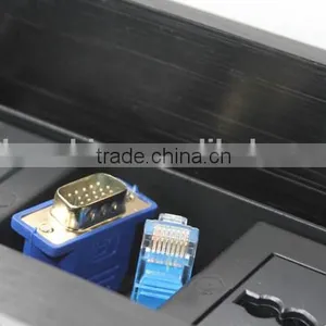 Desktop Multimedia Cable Cubby With POWER HDMI USB VGA AUDIO thumbnail-3