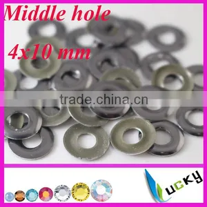 2014 New Design Korean Hotfix Nailheads Middle Hole Iron on Studs 4x10 mm thumbnail-1