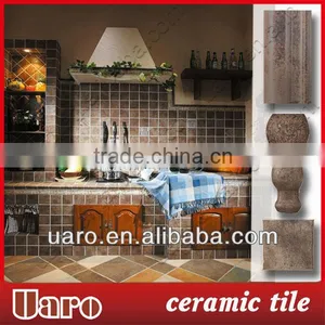 Glazed Decorative Vintage Non-slip Ceramic Antique Classic Pattern Stone Tile thumbnail-1