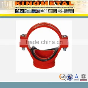 FM UL Approved Grooved Pipe Fitting U-Bolt Threaded Mechanical Tee thumbnail-1