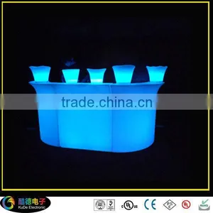 Color Rechargeable LED Luminated Bar Furniture Bar Counter Bar Table Bar Ice Bucket thumbnail-1