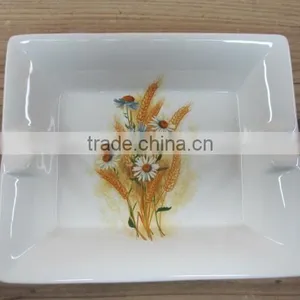 Cheap Custom Ceramic Indoor Ashtrays With Beautiful Decal thumbnail-1