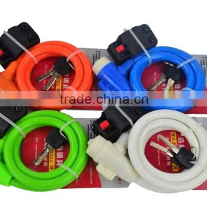 Hot Selling Good Quality Anti-theft Bicycle Cable Lock Spiral Lock thumbnail-5