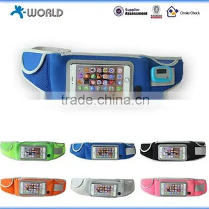 Zipper Pockets Water Resistant Waist Bag Water Bottle Waist Pack for Running thumbnail-1
