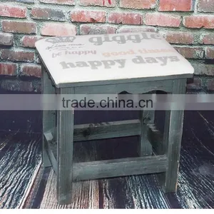 Vintage Wooden Stool thumbnail-1