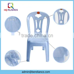 Blue Armless Restaurant Plastic Chairs thumbnail-1