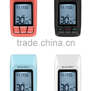 USB Rechargeable Rainproof LCD Backlight Bike Odometer Bicycle Light thumbnail-3