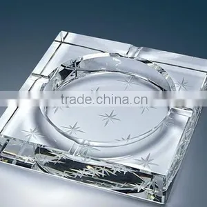 Star Carved Crystal Ashtray /tobacco Cigar/smoking Craft Ashtray Useful(R-0991 thumbnail-1